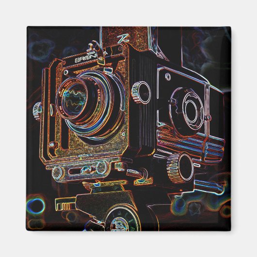 "Camera met mini-Uitzicht" Magneet (Voorkant)