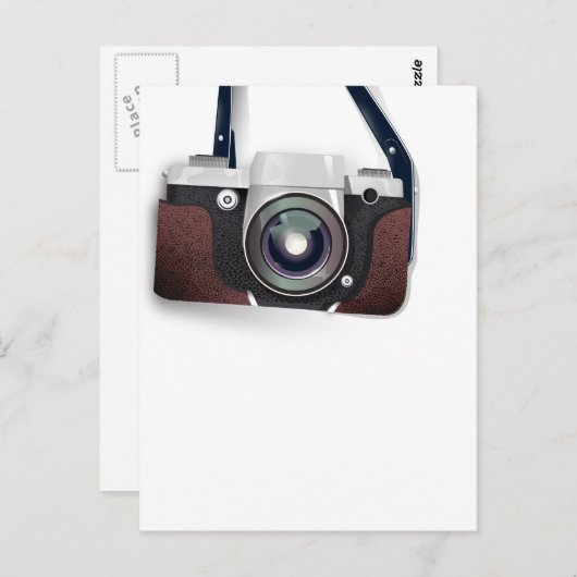 camera met  stijl briefkaart (Voorkant / Achterkant)