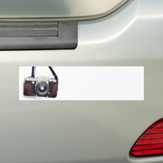  camera met  stijl bumpersticker (Op auto)