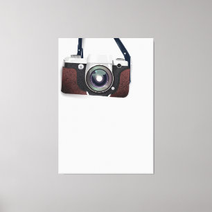 camera met stijl canvas afdruk