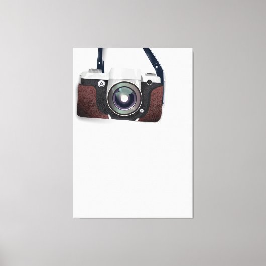 camera met stijl canvas afdruk (Voorkant)