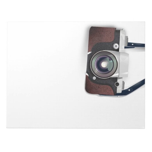  camera met  stijl notitieblok (Voorkant)