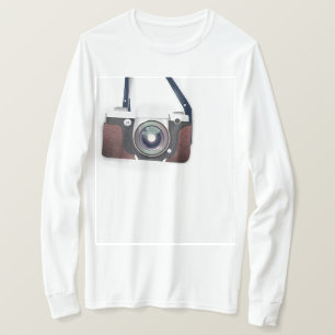camera met stijl t-shirt