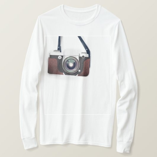 camera met stijl t-shirt (Design voorkant)