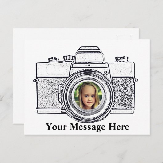 Camera met uw Briefkaart Foto (Voorkant / Achterkant)