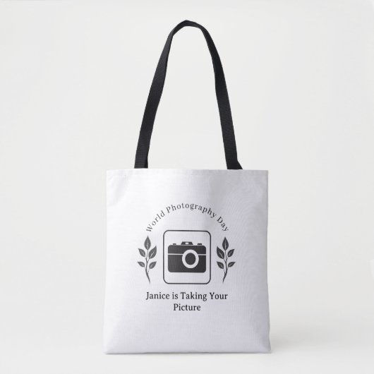 Camera Monochrome Fotografie Dag Natuurlijk Tote Bag (Voorkant)