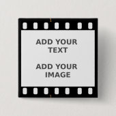 Camera Movie Strip Button Badge Name Tag (Voorkant)