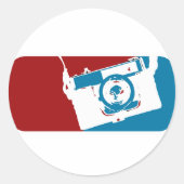 Camera mvp. ronde sticker (Voorkant)