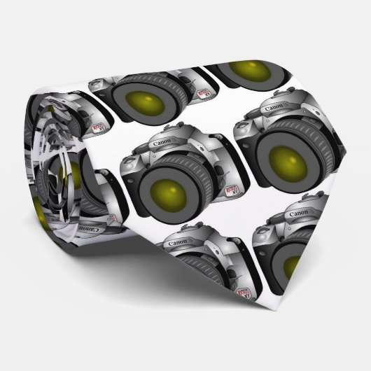 Camera Necktie... Stropdas (Opgerold)