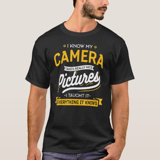 Camera Neemt echt leuke Afbeeldingen fotograaf T-shirt (Voorkant)