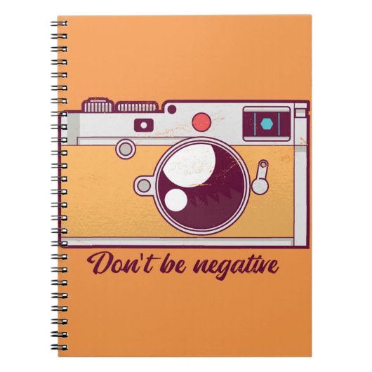 camera, niet negatief zijn notitieboek (Voorkant)