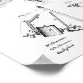 Camera Obscura 1881 Patent Art - Witboek Poster (Hoek)