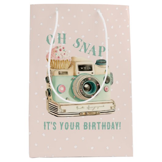  camera | Oh Snap! Medium Cadeauzakje (Voorkant)