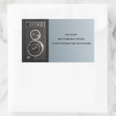 Camera op Naam en Adres Stickers (Tas)