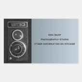 Camera op Naam en Adres Stickers (Voorkant)