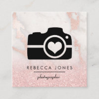 Camera op roze marmeren steen