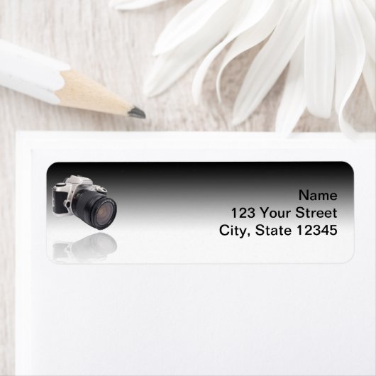 Camera op zwarte gradiënt etiket (Insitu)