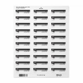 Camera op zwarte gradiënt etiket (Full Sheet)