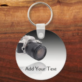 Camera op zwarte gradiënt sleutelhanger (Voorkant)