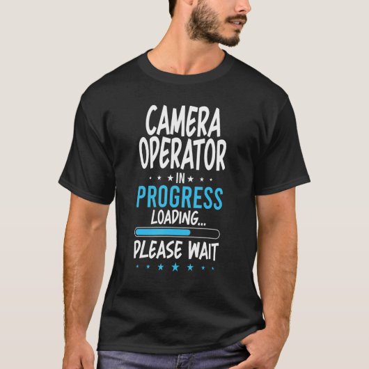 Camera Operator aan de gang T-shirt (Voorkant)
