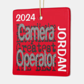 Camera Operator Extraordinaire CUSTOM Keramisch Ornament (Links)