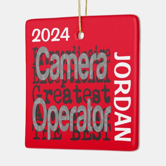Camera Operator Extraordinaire CUSTOM Keramisch Ornament (Links)