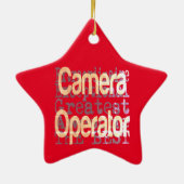 Camera Operator Extraordinaire Keramisch Ornament (Achterkant)