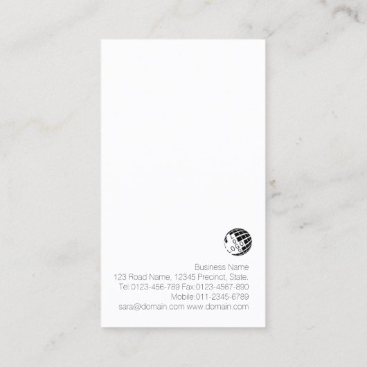 Camera Operator Gold Videocamera Visitekaartje (Achterkant)