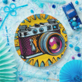 Camera papier borden! papieren bordje (Feest)