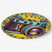 Camera papier borden! papieren bordje (Gekanteld)