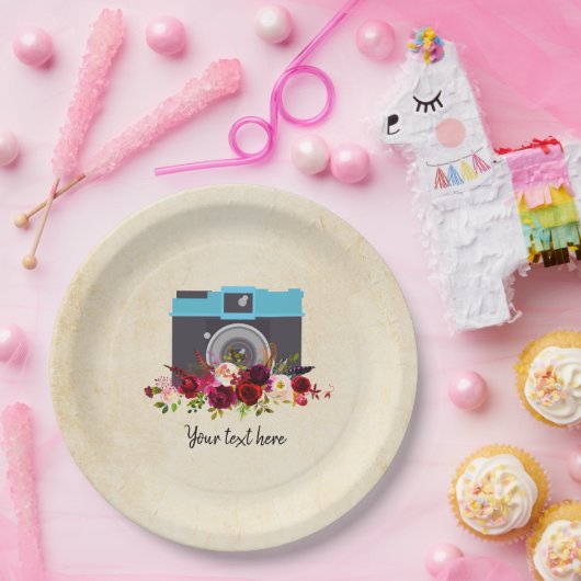  camera papieren bordje (Feest)