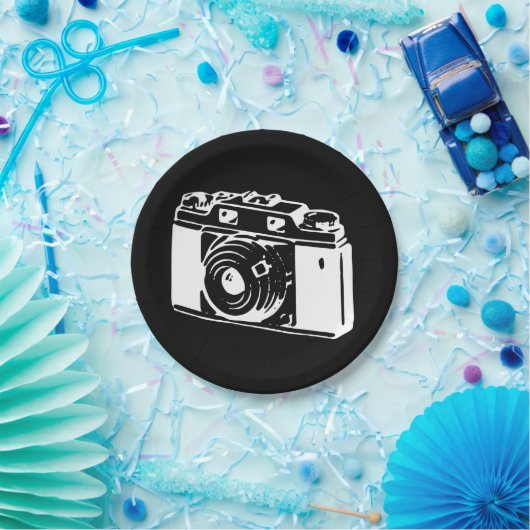  camera papieren bordje (Feest)