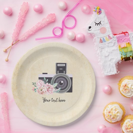  camera papieren bordje (Feest)