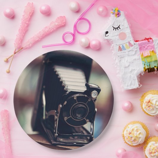 camera papieren bordje (Feest)