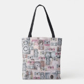 Camera Patroon Canvas tas (Achterkant)
