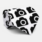 Camera Patroon Stropdas (Opgerold)