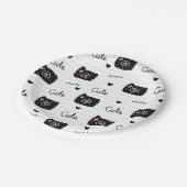 Camera pattern papieren bordje (Gekanteld)