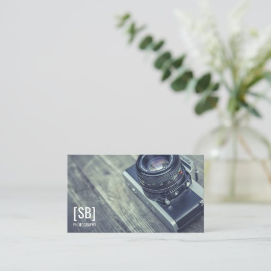 Camera Photo Visitekaartje (Staand voorkant)