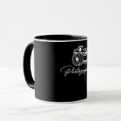 Camera Photographer Lens Cameraman Focus Photograp Mok (Voorkant links)