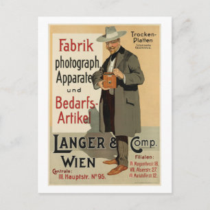 Camera Photography Ad, Wenen, Vintage van Oostenri Briefkaart