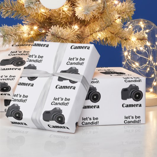 Camera Photography Candid Photographer Cadeaupapier (Feestdagen)