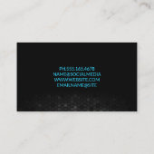 Camera-pictogram | Geometrische achtergrond Visite Visitekaartje (Achterkant)