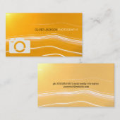 Camera-pictogram | Lichte vlakken Visitekaartje (Voorkant / Achterkant)