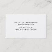 Camera-pictogram | Marmer Trim Visitekaartje (Achterkant)