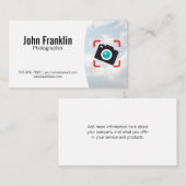 Camera-pictogram | Wolken Visitekaartje (Voorkant / Achterkant)