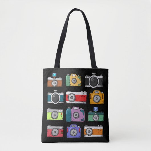 CAMERA POP ART CANVAS TAS PURSE (Voorkant)