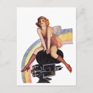 Camera Pose met Bow Briefkaart