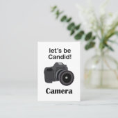 Camera Professional Candid Photographer Visitekaartje (Staand voorkant)