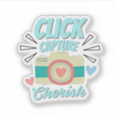 Camera Quote-Sticker Sticker (Voorkant)