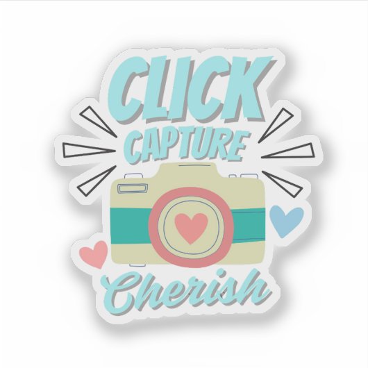 Camera Quote-Sticker Sticker (Voorkant)